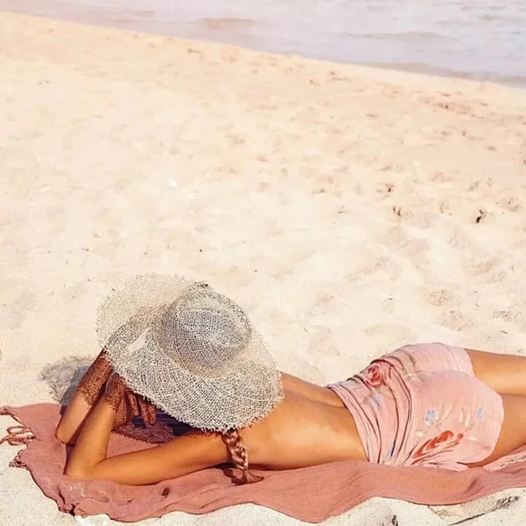 Ubí Organic Summer Braided Sun Hat Wide Brim - Picture 9 of 16